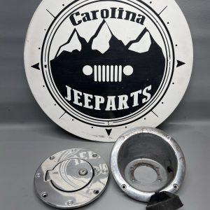 Gas Bezel Cover Chrome No Key OEM 97-06 Jeep Wrangler TJ/LJ