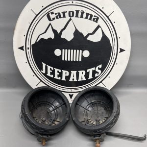 Set of Factory Fog Lights Housing NO LENS/LIGHT OEM 97-04 Jeep Wrangler TJ/LJ