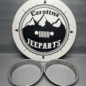 Set of Headlight Lamp Trim Bezels Driver & Pass OEM 97-06 Jeep Wrangler TJ/LJ